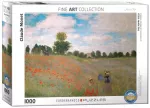 Eurographics Claude Monet &bdquo;Aguonų laukas&ldquo; 1000 detalių dėlionė 50x70 cm