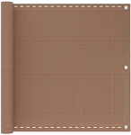 Balkono Ekranas Taupe 90 x 800 cm HDPE ir aliuminis
