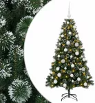 Dirbtinė Kalėdų eglutė su burbulais 120 cm 150 LED &Scaron;ilta balta