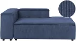 Sofa Beliani Kairiosios pusės &scaron;ezlongas ARDAL, velvetas, tamsiai mėlynas