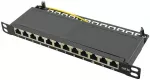 LogiLink Cat.6A Patch Panel 12-Port 10", STP, half unit height,