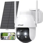 ieGeek lauko Wi-Fi apsaugos kamera 2K su saulės panele ir pasukimu ZY-C2