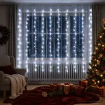 Užuolaidų girlianda 200 LED &Scaron;alta balta 300 x 200 cm