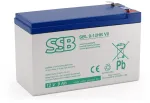 AGM SSB SBL9-12HR V0 12 V 9 Ah F2 galingasis akumuliatorius, skirtas APC, Ever, Fideltronic, Eaton Powerware UPS įrenginiams