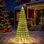 LED Kalėdų medis 150 cm 240 LED &Scaron;ilta balta Plienas Žalia