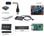 Chenyang dviejų prievadų usb 3.0 priekinis skydelis į pagrindinę plok&scaron;tę 20 kontaktų jungties kabelis, skirtas pc 3.5" floppy bay pcie x1 cy-u3-045, skirtas windows 10/8/7/vista/xp, mac os x, linux ir chrome os