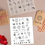 Craspire 4 stilių tarot gyvybės medis drugelis skaidrus guminis antspaudas retro permatomas silikoninis antspaudas skirtas žurnalų kortelių gamybai "pasidaryk pats" scrapbooking rankų darbo nuotraukų albumui sąsiuviniui