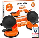 Gakago siurbtukai (2 vnt.) - ergonomi&scaron;kos ir neslystančios siurbimo rankenos - 120 kg keliamoji galia vakuuminis keltuvas plytelėms, laminatui, langams ir stiklui transportuoti kaip stiklo keltuvas, stiklo siurbtukas