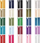 Cyclingcolors 2 x užtrauktukai nr. 5 70 cm su įpur&scaron;ktais plastikiniais dantukais poliesteris atsegamas tinklelio traukiklis slankiklis užtrauktukas drabužių siuvimo striukėms galanterija eglės