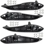 4x Durų rankenos laikiklis Priekis Galas Bmw 3 4 F30 F31 F32 F33 F34 Juodas K+d
