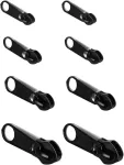 Zip Slider, nuimamas metalinis užtrauktukas, pakaitinis užtrauktukas, zip traukiklio fiksatorius, zip remonto rinkinys paltui, lagaminui, kuprinėms (8 vnt.)
