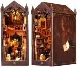 Rankdarbių rinkinys "magijos biblioteka" - medinė 3d knygų lentynos puo&scaron;mena
