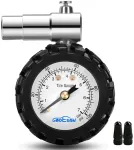 Godeson dviračio padangų slėgio matuoklis, 100 Psi/7 Bar dviračio padangų slėgio matuoklis Presta ventiliui, dviračio priedai, tinkami plento dviračiui, mechaninis slėgio matuoklis, be baterijų