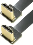 Chenyang Cyfpv hdmi jungtis (vyri&scaron;ka) į jungtį (vyri&scaron;ka) fpc plok&scaron;čias ilgintuvas kamerai hdtv multikopteriui aerofotografijai 90 laipsnių žemyn nukreiptas kampas 0,2 m