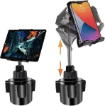 Automobilinis plan&scaron;etinio kompiuterio laikiklis, skirtas ipad pro, automobilinis ipad laikiklis, gėrimų laikiklis, plan&scaron;etinio kompiuterio laikiklis automobiliams, sunkvežimiams, tvirtas lop&scaron;io stovas su i&scaron;traukiamu kaklu, suderinamas su ipad air min ...