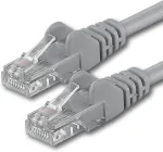 3m Cat 6 ethernet kabelis 1 gigabitas/s rj45 lan patch cord, suderinamas su internetu, mar&scaron;rutizatoriumi, modemu, smart tv, pc ir ne&scaron;iojamojo kompiuterio jungikliu, pilkas - 1 vnt. - 3m
