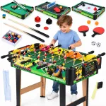 Jokomisiada 4-in-1 gaming table - foosball, air hockey, billiards, ping-pong GR0843