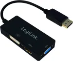 Logilink Cv0109 4k Displayport į Dvi/hdmi/vga adapteris, juodas