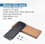 Geeekpi Deskpi Rackmate priedai, 10 colių 2u tu&scaron;čia panelė, skirta 10 colių serverių stelažui / tinklo spintai / Deskpi Rackmate T1/t0/t2