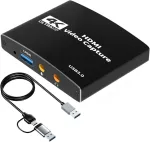 Vaizdo plok&scaron;tė Vaizdo įra&scaron;ymo plok&scaron;tė Full Hd 1080p 60fps vaizdo įra&scaron;ymas 4k Hdmi Loop-out vaizdo įra&scaron;ymo plok&scaron;tė transliacijoms Usb 3.0 audio, žaidimų plok&scaron;tės įra&scaron;ytuvas su vaizdo žaidimų tiesioginėmis transliacijomis kamerai Pc Obs
