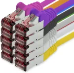 0,5 m 10 spalvų Ethernet Lan kabelis Cat6 tinklo kabelis Sftp Pimf patch kabelis 1000 Mbit/s