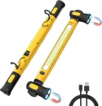 Eray Led darbo lempa, Led įkraunamas prožektorius su 6000 Mah baterija, 3000 Lm, dirbtuvių lempa su magnetu ir 360&deg; kabliu, 3 režimai, 180&deg; pasukama, variklio skyriaus ap&scaron;vietimas