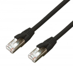 MicroConnect CAT6A S / FTP 15m Juodas LSZH