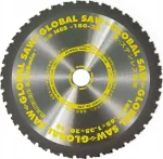 GLOBAL SAW Diskinis pjūklas plienui pjauti 180 x 1,65/1,35 x 20 mm / 38z CERMET