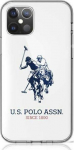 Dėklas &bdquo;Us Polo Assn&ldquo; &bdquo;US Polo&ldquo; USHCP12MTPUHRWH iPhone 12/12 Pro 6.1" baltas blizgus didelis logotipas