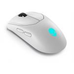 Dell | Pelė | Alienware Tri-Mode AW720M | Wireless | 2.4GHz Belaidė pelė žaidimams | Wireless - 2.4 GHz, Bluetooth 5.1. USB-C | Lunar light
