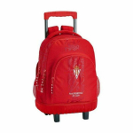 Mokyklinė kuprinė su ratukais Compact Real Sporting de Gij&oacute;n SF-611972-818 Raudona (32 x 45 x 21 cm)