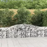 I&scaron;lenkti gabiono krep&scaron;iai, 6vnt., 400x50x60/80cm, geležis
