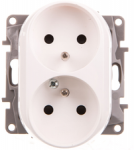 Legrand 764542 NILOE Lizdas dvigubas su/u keliems rėmeliams su baltais 764542 dangteliais