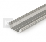 3m LED juostos profilis QUARTER10 BD/U6, anoduotas aliuminis