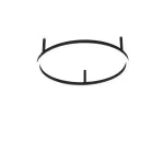 Ideal Lux Lubinis &scaron;viestuvas Oracle Slim Pl D070 Round Bk 3000K