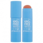 "Rimmel London Kind and Free Tinted Multi Stick 002-Peachy Cheeps" tonuojantis daugiafunkcinis lūpdažis 5g