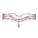 Topt Apyrankė skirta Apple Watch 38/40/41 design 4 aukso ir violetinės spalvos