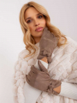 Wool Fashion Italia Eleganti&scaron;kos rudos pir&scaron;tinės su kaspinėliu: Dydis - S/M
