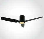 Lubinis &scaron;viestuvas 35W ventiliatorius su dimeriuojamu 22W LED &scaron;viestuvu, juodas, 3000/4000/5500K, 6310C/B/V