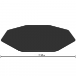 Bestway baseino uždangalas, dydis 396 cm