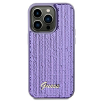 Apple iPhone 11 / XR Guess dėklas Sequin Script Metal (GUHCN61PSFDGSU) violetinės spalvos