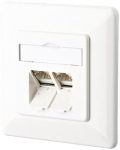 METZ CONNECT E-DAT C6 2 Port UP grynai baltas