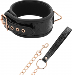 Begme Black Edition BEGME Juodas Edition Premium Vegan Leather Collar with Neoprene Lining