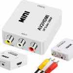 Fusion Accessories Adapteris AV Sourcing RCA - HDMI (+Audio) Converter Baltas