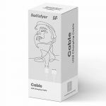 Satisfyer - USB įkrovimo kabelis Baltas
