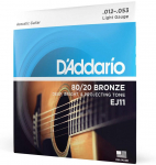Stygos akustinei gitarai D'Addario EJ11 .012