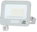 20W LED prožektorius su judesio davikliu, baltas, 6000K