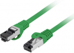 PATCHCORD KAT.8.1 S/FTP LSZH CU 0.5M Žalias FLUKE PASSED LANBERG