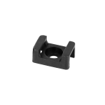 Orno Laikiklis kabelių suri&scaron;imo organizatorius, balnas, prisukamas, 22x16 mm, tvirtinimo anga 6,8 mm, juoda, 100 vnt