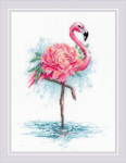 Uab Riolis Siuvinėjimo rinkinys Žydintis flamingas 18x24 SR2117